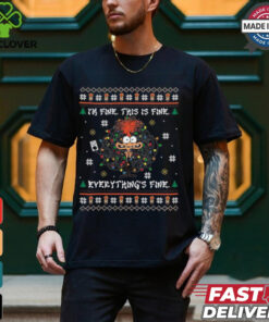 I'm Fine Everything Is Fine Shirt, Disneyland Anxiety Christmas Light Shirt