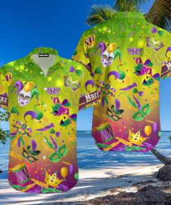 I’m Here For Mardi Gras Mask Hawaiian Shirt