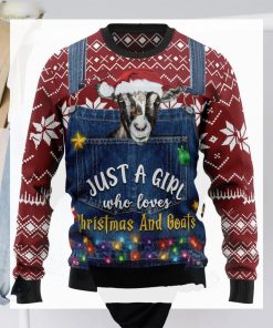 I’m Just A Girl Who Loves Goats Ugly Christmas Sweater