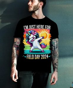 Im Just Here For Field Day Happy Field Day Dabbing Unicorn T hoodie, sweater, longsleeve, shirt v-neck, t-shirt