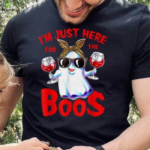 I’m Just Here For The Boos Halloween Women Ghost Cute Funny T Shirt