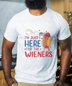 I'm Just Here For The Wieners 4Th Of July Hot Dog T Shirt