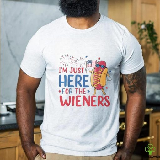 I’m Just Here For The Wieners 4Th Of July Hot Dog T Shirt