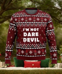 Im Not Daredevil Marvel Christmas Ugly Sweater