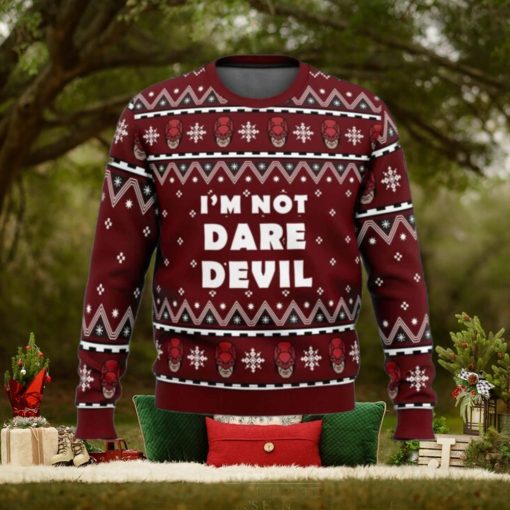 Im Not Daredevil Marvel Christmas Ugly Sweater