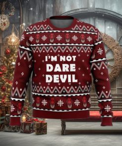 Im Not Daredevil Marvel Christmas Ugly Sweater