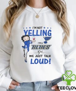 Im Not Yelling Blues Girl Shirt