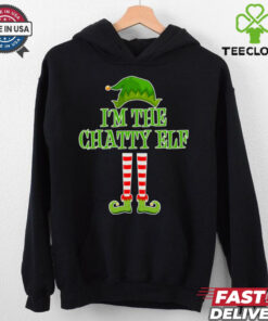 I'm The Chatty Elf Matching Family Christmas Enza Ladies Jersey Football T Shirt