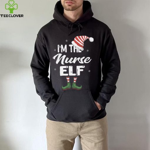 Im The Nurse Elf Christmas Eve Xmas Elf Squad Costume Long Sleeve T Shirt