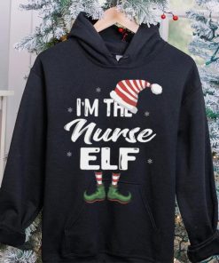 Im The Nurse Elf Christmas Eve Xmas Elf Squad Costume Long Sleeve T Shirt