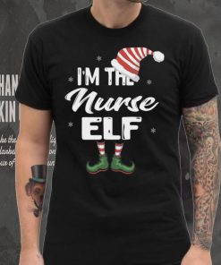 Im The Nurse Elf Christmas Eve Xmas Elf Squad Costume Long Sleeve T Shirt