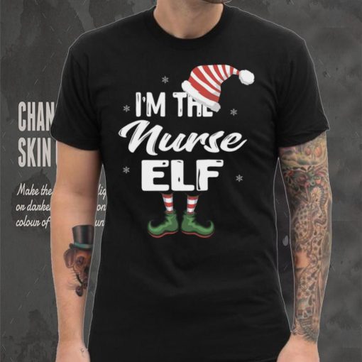 Im The Nurse Elf Christmas Eve Xmas Elf Squad Costume Long Sleeve T Shirt