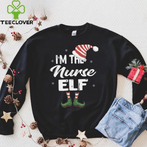 Im The Nurse Elf Christmas Eve Xmas Elf Squad Costume Long Sleeve T Shirt