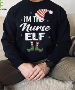 Im The Nurse Elf Christmas Eve Xmas Elf Squad Costume Long Sleeve T Shirt