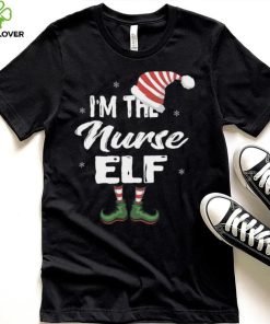 Im The Nurse Elf Christmas Eve Xmas Elf Squad Costume Long Sleeve T Shirt