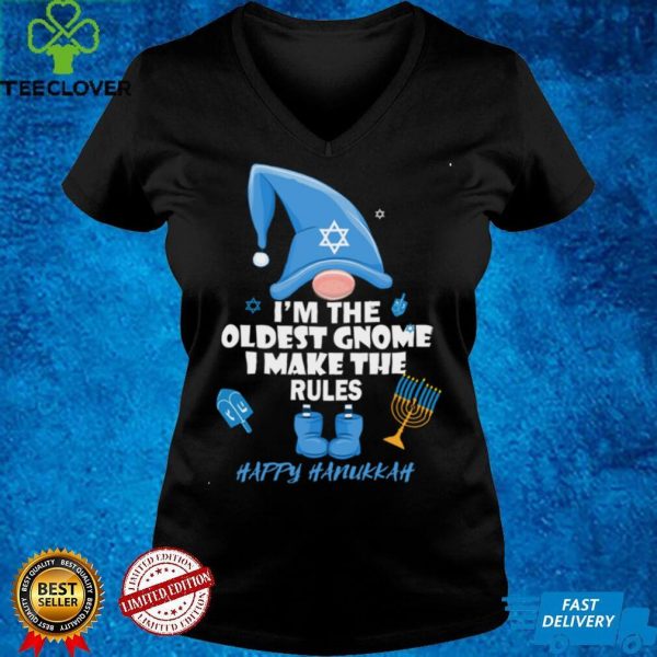 I’m The Oldest Gnome I Make The Rules Happy Hanukkah Jewish Long Sleeve T Shirt