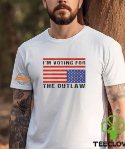 Im Voting The Outlaw Donald Trump 2024 Maga American Flag Shirt