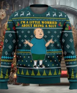 I’m a Little Worried King Of The Hill Ugly Christmas Sweater