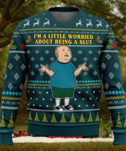 I’m a Little Worried King Of The Hill Ugly Christmas Sweater
