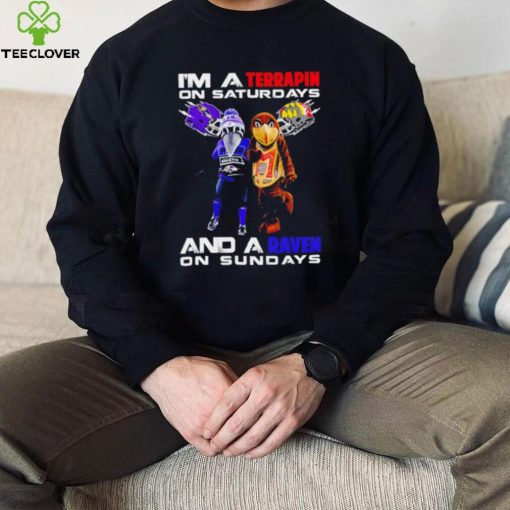 I’m a Terrapin on saturdays and a Raven on sundays mascots helmet gift hoodie, sweater, longsleeve, shirt v-neck, t-shirt