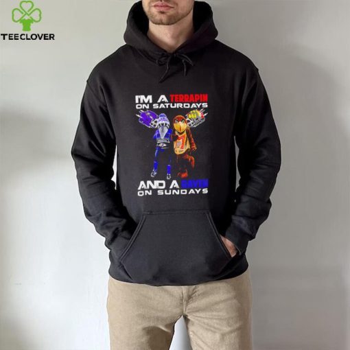 I’m a Terrapin on saturdays and a Raven on sundays mascots helmet gift hoodie, sweater, longsleeve, shirt v-neck, t-shirt