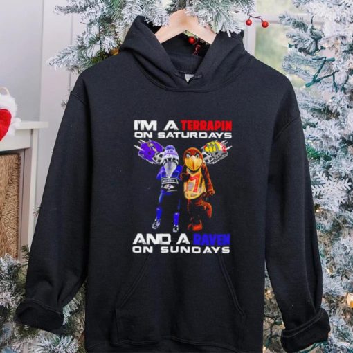 I’m a Terrapin on saturdays and a Raven on sundays mascots helmet gift hoodie, sweater, longsleeve, shirt v-neck, t-shirt