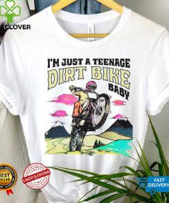 I’m just anage dirt bike baby shirt