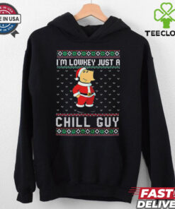 I’m lowkey just a chill guy Christmas Santa shirt