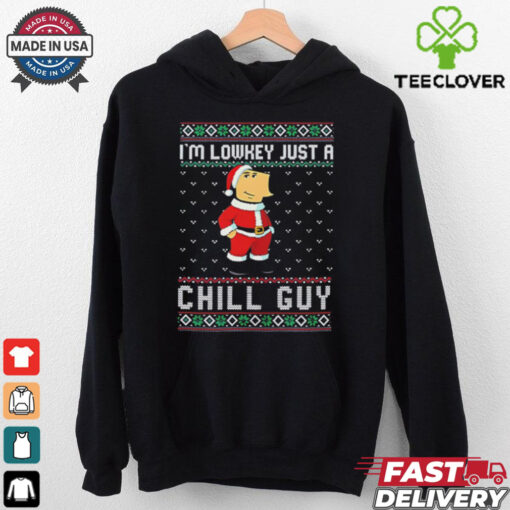 I’m lowkey just a chill guy Christmas Santa shirt