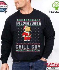 I’m lowkey just a chill guy Christmas Santa shirt