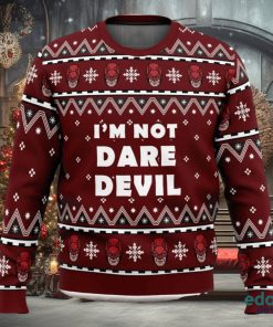 I’m not Daredevil Marvel Ugly Christmas Sweater Unisex 3D Christmas Sweater Gift
