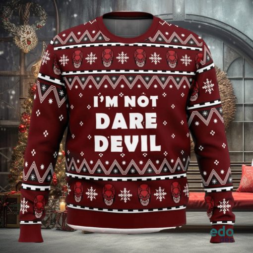 I’m not Daredevil Marvel Ugly Christmas Sweater Unisex 3D Christmas Sweater Gift