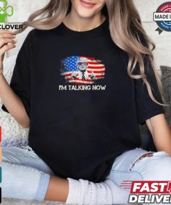 Im talking now Donald Trump American flag retro shirt