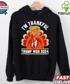 I’m thankful Trump Won 2024 cartoon shirt