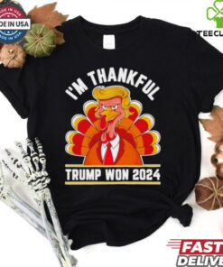 I’m thankful Trump Won 2024 cartoon shirt