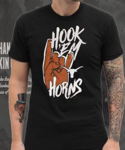 Image One Adult Texas Longhorns Burnt Hook 'Em Horns T Shirt