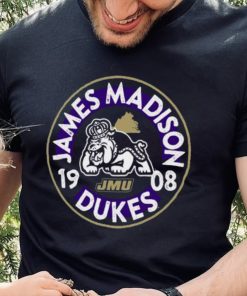 Image One James Madison Dukes Black Mascot Circle T Shirt