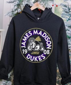 Image One James Madison Dukes Black Mascot Circle T Shirt