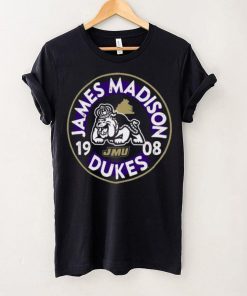 Image One James Madison Dukes Black Mascot Circle T Shirt