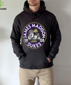 Image One James Madison Dukes Black Mascot Circle T Shirt