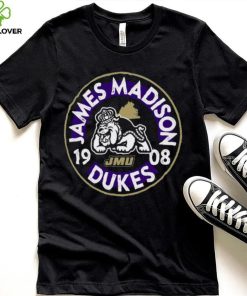 Image One James Madison Dukes Black Mascot Circle T Shirt