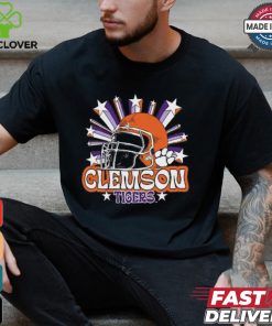 Image One Men's Clemson Tigers Grey Helmet Star T Shirt