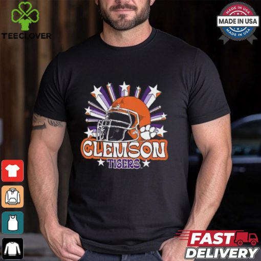 Image One Men’s Clemson Tigers Grey Helmet Star T Shirt