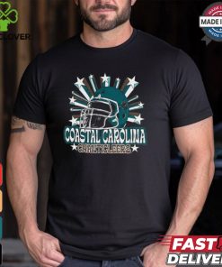 Image One Men's Coastal Carolina Chanticleers Grey Helmet Star T Shirt