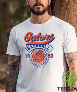 Image One Men's Florida Gators Ivory Baseball Logo T Shirt