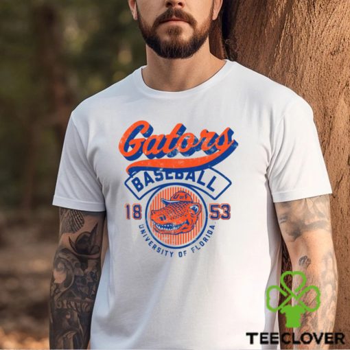 Image One Men's Florida Gators Ivory Baseball Logo T Shirt