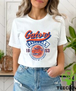 Image One Men's Florida Gators Ivory Baseball Logo T Shirt