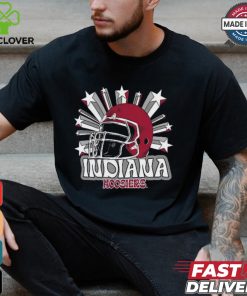 Image One Men's Indiana Hoosiers Grey Helmet Star T Shirt