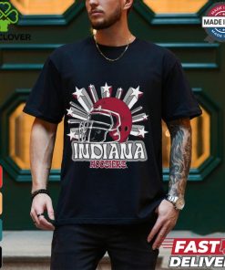 Image One Men's Indiana Hoosiers Grey Helmet Star T Shirt