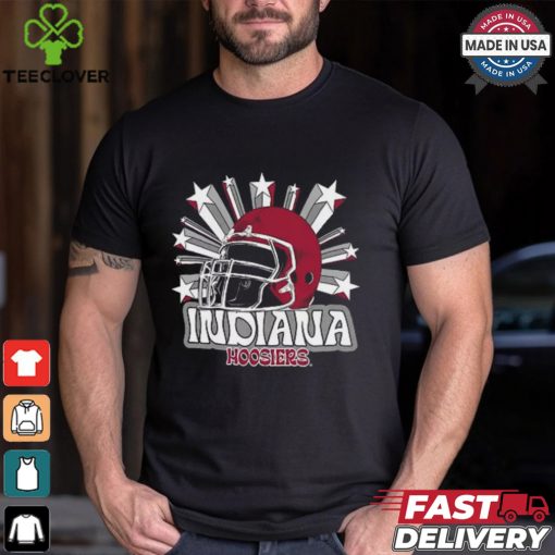 Image One Men’s Indiana Hoosiers Grey Helmet Star T Shirt